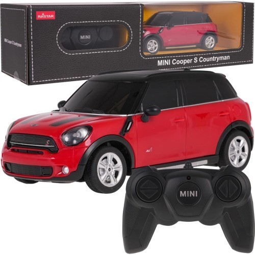 Nuotoliniu būdu valdomas automobilis Rastar Mini Countryman 1:24, raudonas