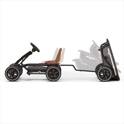 Minamas kartingas EXIT Foxy su priekaba, espresso juoda