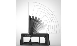 ADJUSTABLE WEIGHT BENCH WITH STORAGE AND CHEST FLY ARMS LM4012 HMS