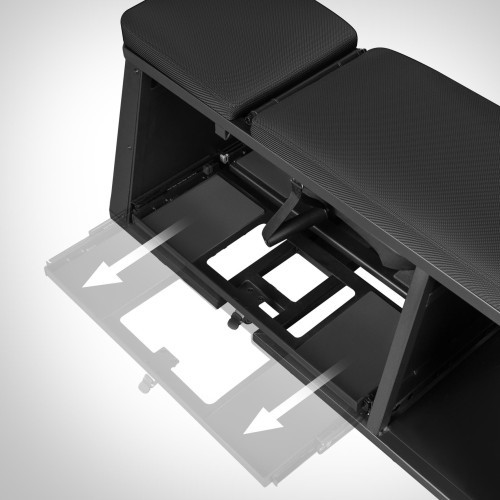 ADJUSTABLE WEIGHT BENCH WITH STORAGE AND CHEST FLY ARMS LM4012 HMS