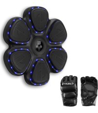 INTERACTIVE BOXING TARGET WITH BLUETOOTH, MUSIC AND GLOVES TB12 HMS