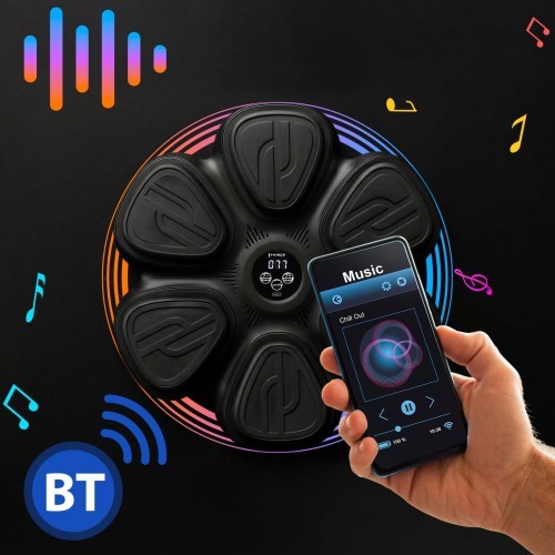 Интерактивная боксёрская мишень с Bluetooth, музыкой и перчатками TB12 HMS