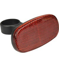 Светоотражатель на штырь седла Fischer 80x40 мм (красный)