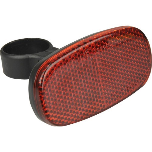 Fischer saddle rail reflector 80x40 mm (red)