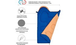 NC2007 ORANGE SLEEPING BAG JUNIOR NILS CAMP
