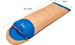 NC2007 ORANGE SLEEPING BAG JUNIOR NILS CAMP