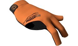Biliardo pirštinė Predator Second Skin, 3 pirštų, oranžinė-juoda, dešinei rankai, L&XL