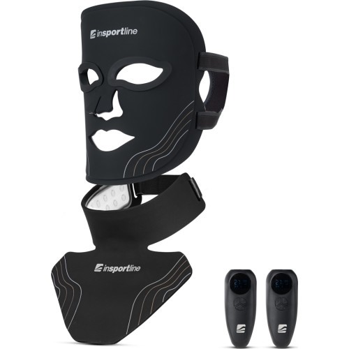 LED Infrared Light Therapy Face Mask inSPORTline Radora & Neck and Neckline Mask inSPORTline Rademis 2,500 mAh