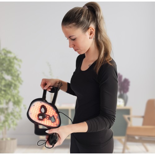 LED Infrared Light Therapy Face Mask inSPORTline Radora & Neck and Neckline Mask inSPORTline Rademis 2,500 mAh