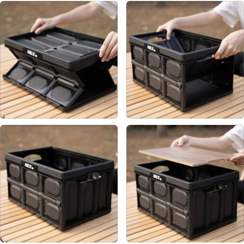 NCB4005 FOLDING CAMPING BOX WITH 2-IN-1 TABLE FUNCTION 20L NILS CAMP