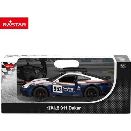 Nuotoliniu būdu valdomas automobilis 1:14 Porsche 911 Dakar Performance RASTAR