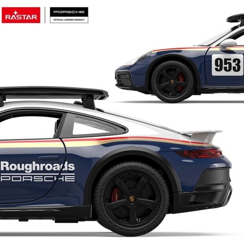 Nuotoliniu būdu valdomas automobilis 1:14 Porsche 911 Dakar Performance RASTAR