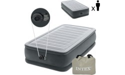 Pripučiamas čiužinys 191x99 cm su pompa vienvietis INTEX DELUXE 64412ND