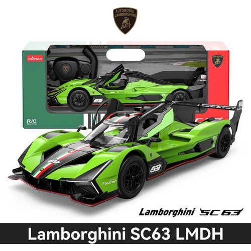 Nuotoliniu būdu valdomas automobilis 1:14 Lamborghini SC63 žalias RASTAR