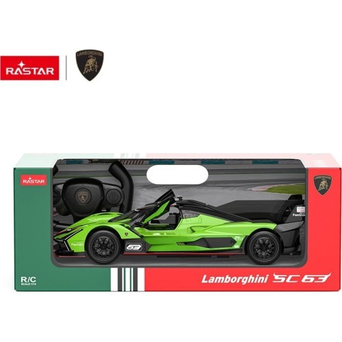 Nuotoliniu būdu valdomas automobilis 1:14 Lamborghini SC63 žalias RASTAR