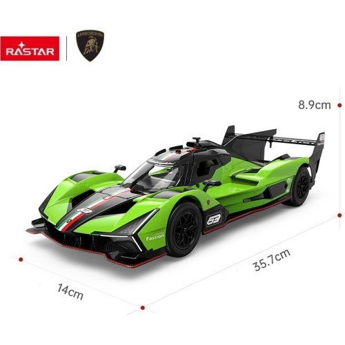 Nuotoliniu būdu valdomas automobilis 1:14 Lamborghini SC63 žalias RASTAR