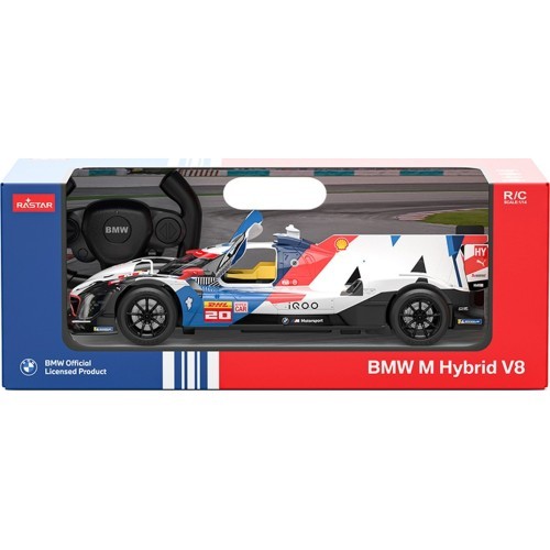 Nuotolinio valdymo automobilis RASTAR BMW M Hybrid V8 1:14, baltas