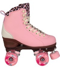 Chaya Miyu Pink Leopard quad roller skates