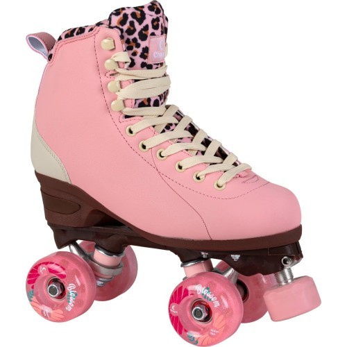 Chaya Miyu Pink Leopard quad roller skates