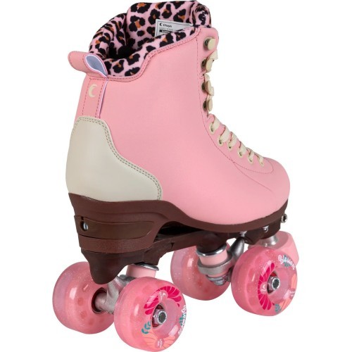 Chaya Miyu Pink Leopard quad roller skates