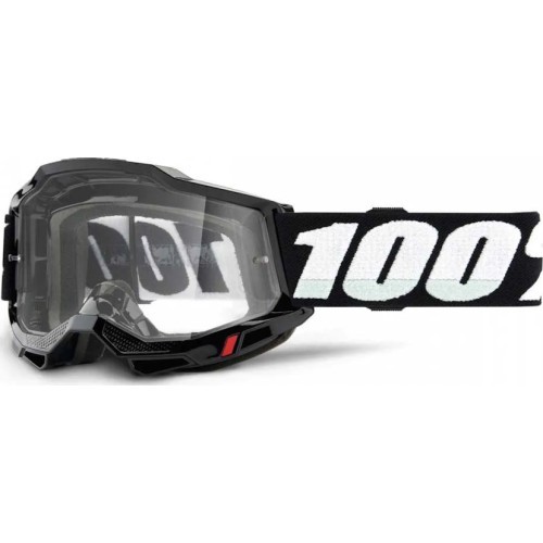 Детские кроссовые очки 100% Accuri 2 Junior - Черный, прозрачный плексиглас