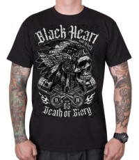 T-Shirt BLACK HEART Huron - Black