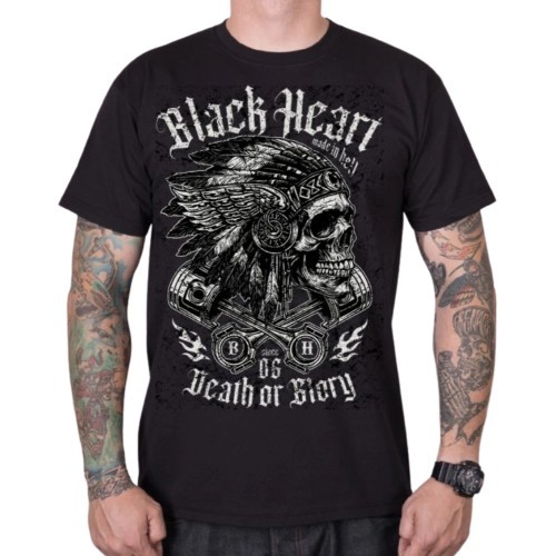 T-Shirt BLACK HEART Huron - Black