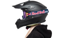 Motokroso akiniai Red Bull Spect Whip, matiniai mėlyni, mėlyni veidrodiniai lęšiai