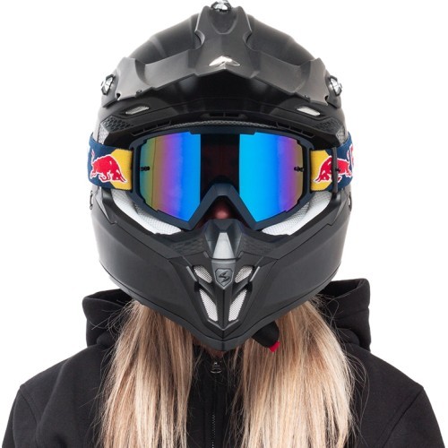 Motocross Goggles Red Bull Spect Whip, Matte Blue, Blue Mirrored Lens