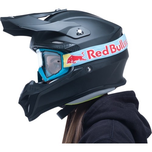 Motokroso akiniai Red Bull Spect Whip, neoninė mėlyna, skaidrūs lęšiai