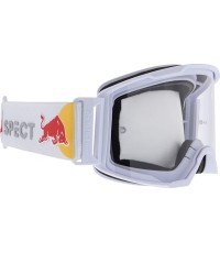 Motokroso akiniai Red Bull Spect Strive Panovision, matiniai balti, skaidrūs lęšiai