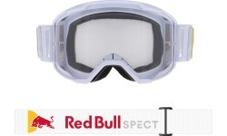 Очки для мотокросса Red Bull Spect Strive Panovision, матовые белые, прозрачные линзы
