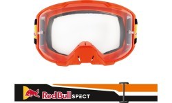Мотокроссовые очки Red Bull Spect Strive, матовые оранжевые, прозрачные линзы
