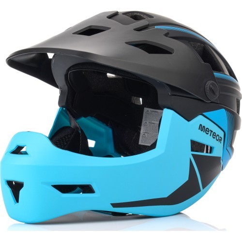 Fullface-fahrradhelm meteor hydra - Black/Blue