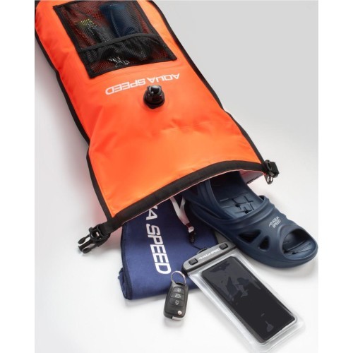 Open Water Swim Buoy with Pocket 37 × 72 cm,