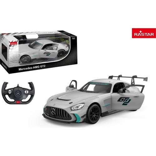 Nuotoliniu būdu valdomas automobilis 1:14 Mercedes-AMG GT2 pilkas RASTAR