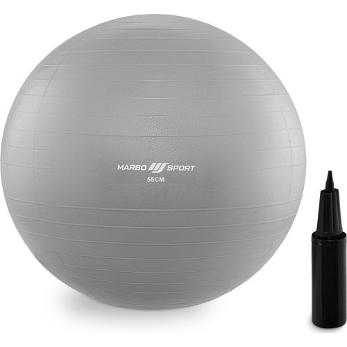 Гимнастический мяч 55 см серый Marbo Sport