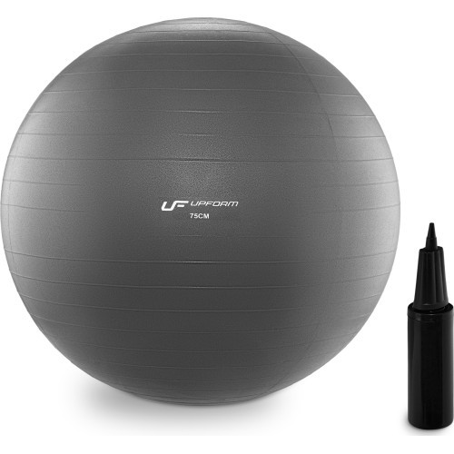 Profesionalus gimnastikos kamuolys 75 cm, grafitinis UpForm