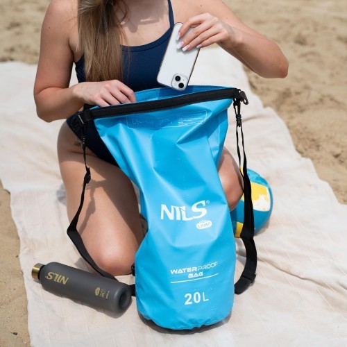 Водонепроницаемая сумка Nils Camp NC1703, 20 л, ярко-синяя