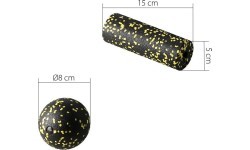 FSBM04 BLACK-YELLOW DOTS MASSAGE SET HMS