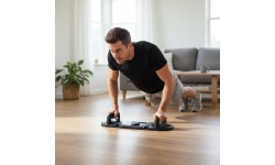 MULTIFUNCTIONAL BOARD FOR ABDOMINAL MUSCLE EXERCISES AND PUSH-UPS WITH ROPES 3-IN-1 DBP02 HMS