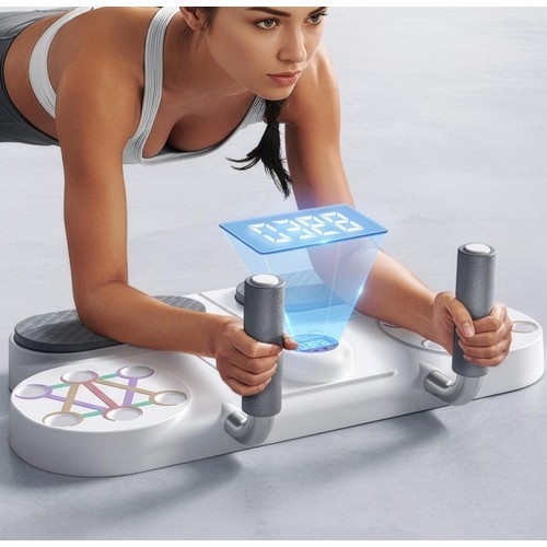 MULTIFUNCTIONAL BOARD FOR ABDOMINAL MUSCLE EXERCISES AND PUSH-UPS WITH COUNTER DBP03 HMS