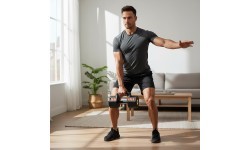 ADJUSTABLE DUMBBELL WITH PUSH-UP BAR AND KETTLEBELL FUNCTION HL05 3in1 HMS