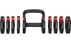 ADJUSTABLE DUMBBELL WITH PUSH-UP BAR AND KETTLEBELL FUNCTION HL05 3in1 HMS