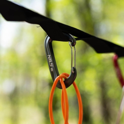 NC1707 GRAY CARABINER 12 KN NILS CAMP
