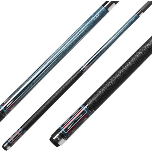 Billiard Cue, Pool, Cuetec Cynergy Nineball Blue Stain LTW, 3/8x14, 12.5mm