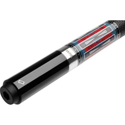 Billiard Cue, Pool, Cuetec Cynergy Nineball Blue Stain LTW, 3/8x14, 12.5mm
