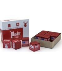 Biliardo kreida Master, raudona, 12 vnt.