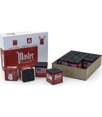 Biliardo kreida Master, juoda, 12 vnt.