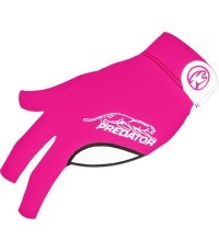 Billiard Glove, Predator Second Skin, 3-Finger, pink-white, to wear on left hand, L&XL
